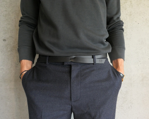 Casual Ledergürtel schwarz